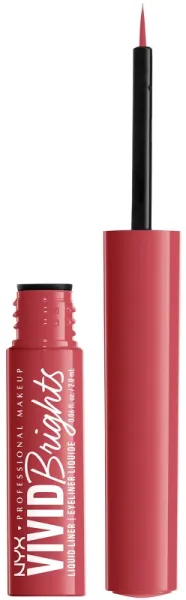 NYX Prof. Makeup Up Vivid Brights Liquid Eyeliner 2 ml - 04 On Red